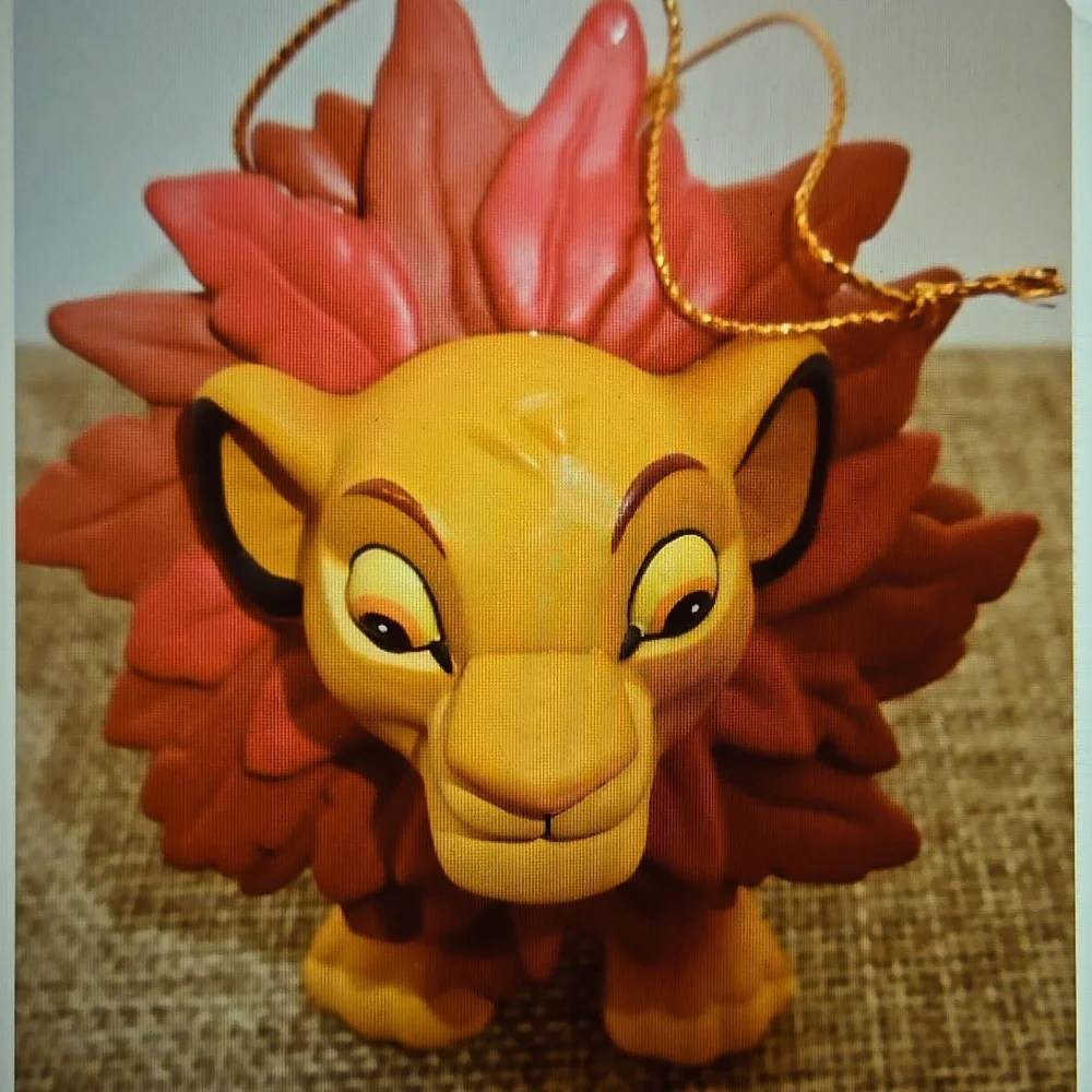 Vintage Disney Hallmark Simba The Lion King Ornament Released 1995 Excellent